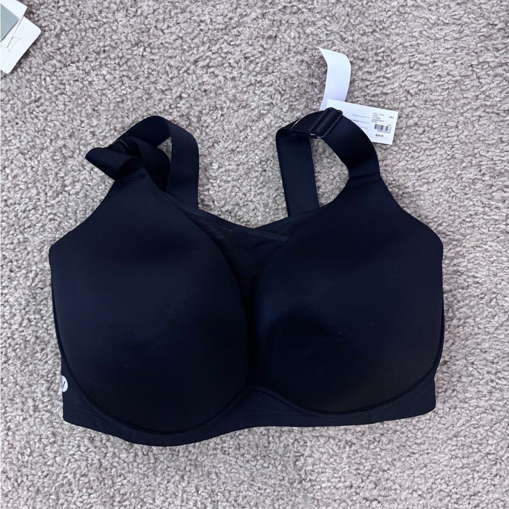 Women's Black Full Coverage Medium Support Sports Bra - 36H